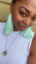 Load image into Gallery viewer, Razzle Dazzle Tassel Earrings
