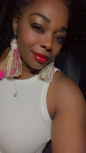 Load image into Gallery viewer, Razzle Dazzle Tassel Earrings
