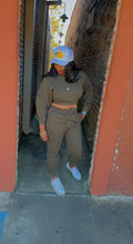Load image into Gallery viewer, Crop Top Jogger Set
