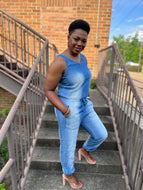 Sassy Denim Jumpsuit