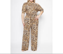 Load image into Gallery viewer, Mood Leopard Jumpsuit

