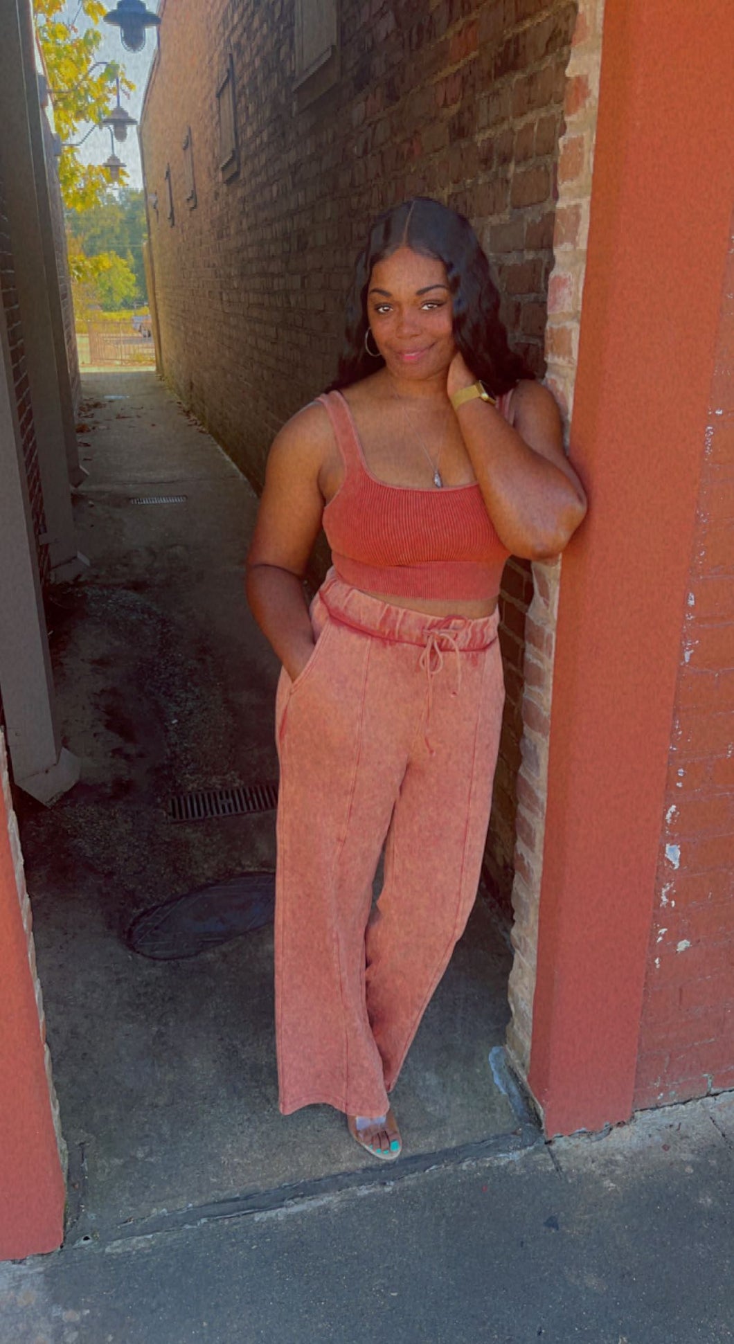 Two Piece Dk Rust Set